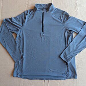 OGIO Men’s Large 1/4 Zip Pullover Blue Long Sleeve Athletic Performance Shirt L